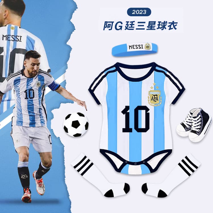 2024 Baby Onesie Cotton Football Bodysuit Short Sleeve Crawling Suit Infant Football Diaper Cover