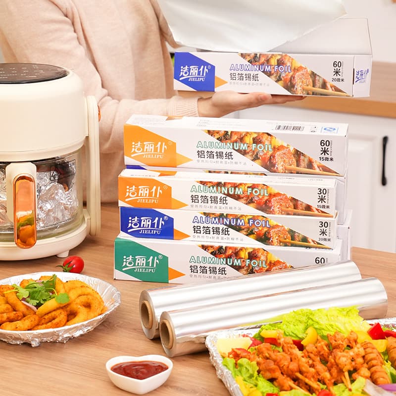 Wholesale - High-Temperature Resistant BBQ Household Oven Pans, Kitchen Baking for Fish and Meat, Thickened Aluminum Foil Paper