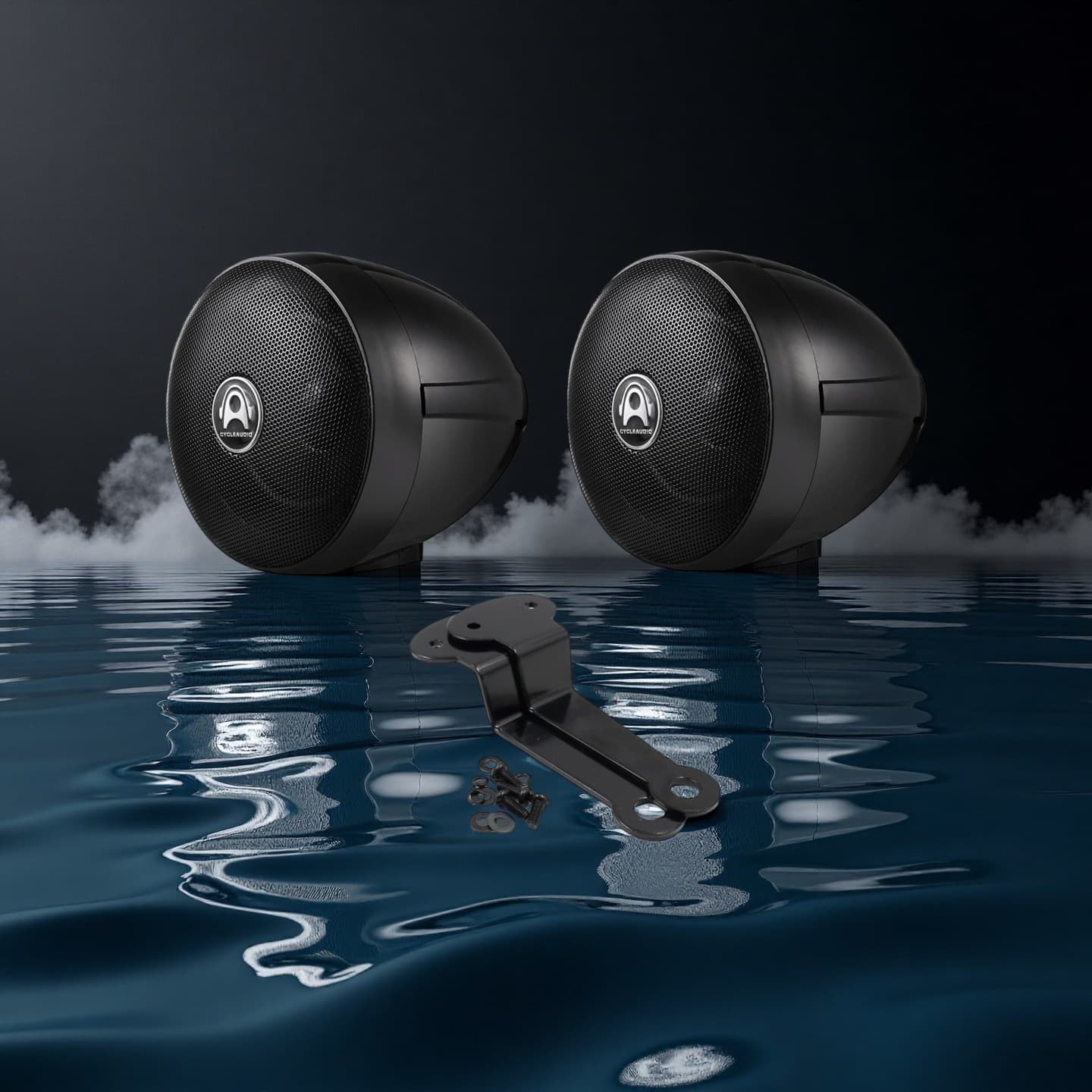 High-Quality Harley 4-Inch Motorcycle Speaker Pair SHARK 97B