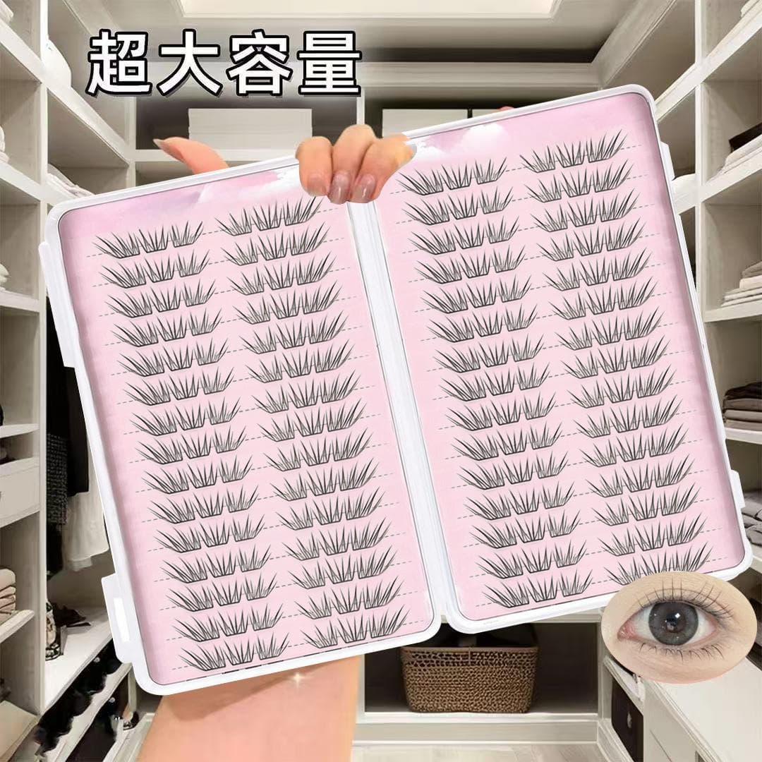 Little Star Light False Eyelashes Fox Style Thin Strips Photogenic Single Cluster Segmented Beginner False Eyelashes Little Deer Lashes 2.0