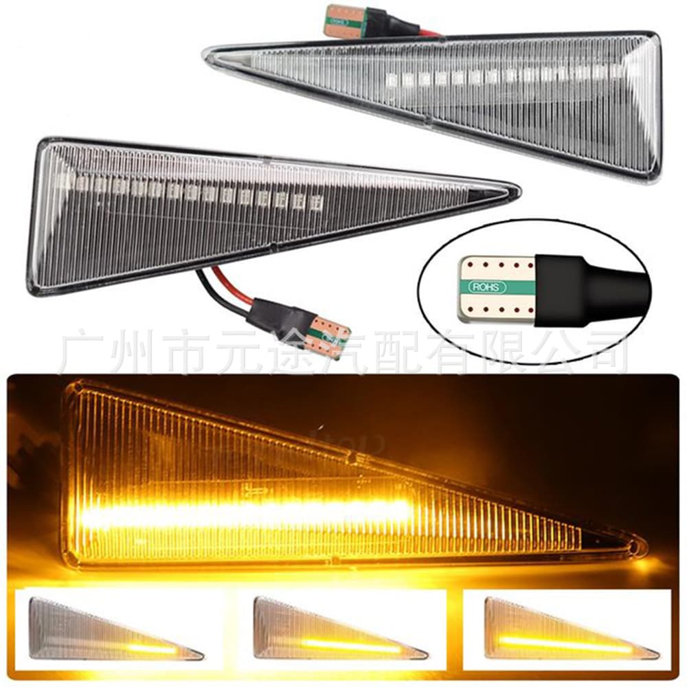Compatible with Renault Old Megane Scenic MK2 Thalia Grand Scenic Dynamic Turn Signal Side Light