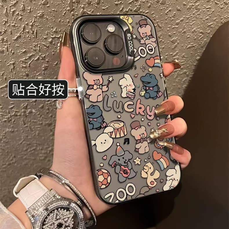 Animal Party Case for Apple iPhone 15, 14 Plus New 13 Pro Silicone 11 Pro Max Shockproof 16 PRO