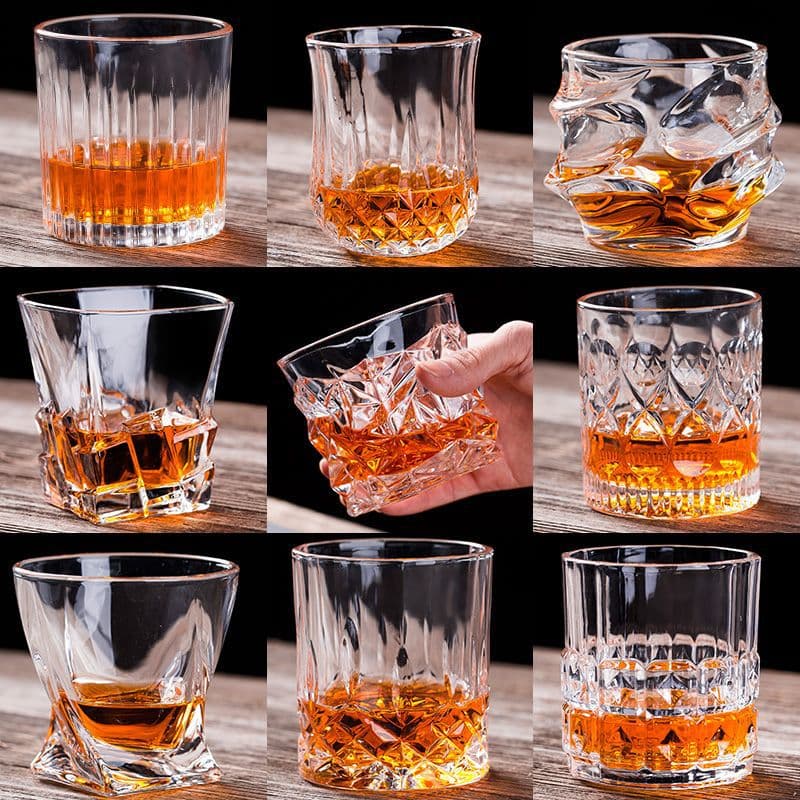 Crystal glass wine glass, whiskey glass, glass wine glass set, wine glass, European style household cup, large