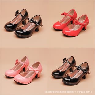 Girl's Shoes Girl Princess Shoes Sandals Children's Party Shoes Round Toe Shoes Princess Shoes