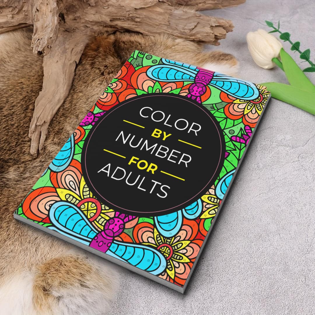 Cross-border in-stock color by number for adults adult coloring book