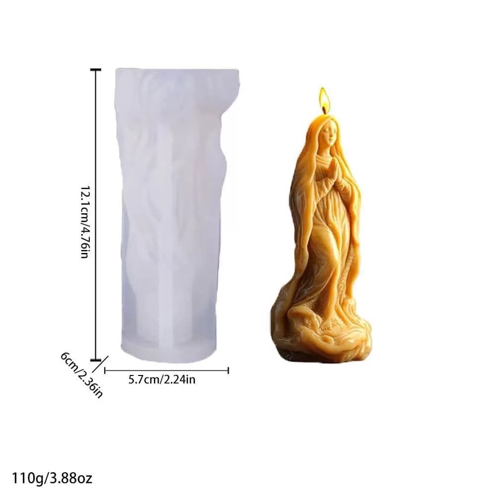 Cross-border DIY 3D Religious Idol Series Portrait Carving Scented Candle Plaster Decorative Ornament Making Silicone