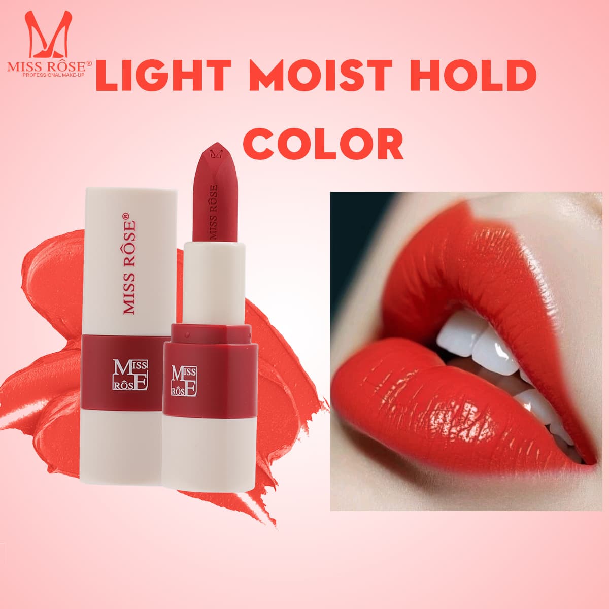MISSROSE Cross-border Lipstick Wholesale Matte Soft Moisturizing Waterproof Long-lasting Non-stick Cup Non-fading Lipstick Samples