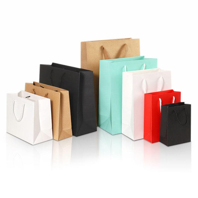 Gift bag ins style blank handbag high-end bag large shopping clothing shoe box bag giftbag gift box