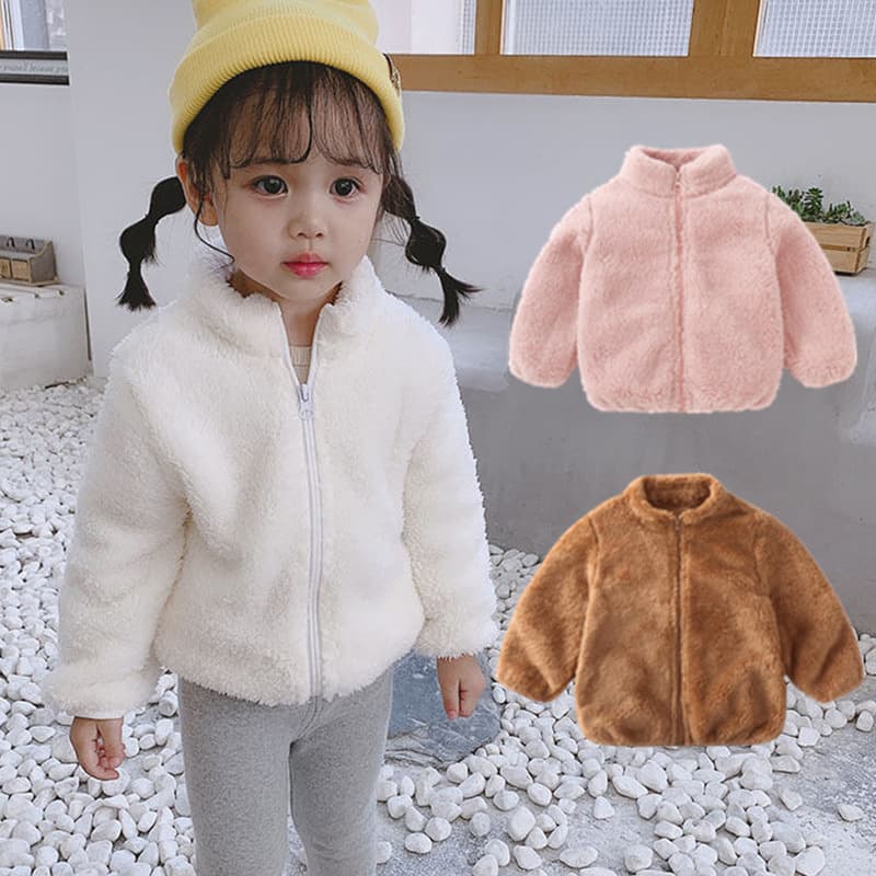New Children's Autumn Winter Spring Plush Coat Kids Double-Sided Fleece Warm Clothing Baby Boys Girls Factory Wholesale