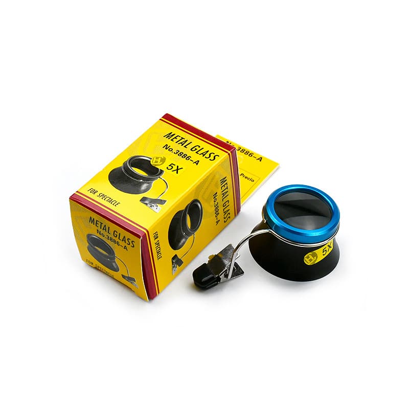 Repair Tool with Clamp Magnifying Glass, Eyepiece Clamp, Clip-On Magnifier for Clock Repair