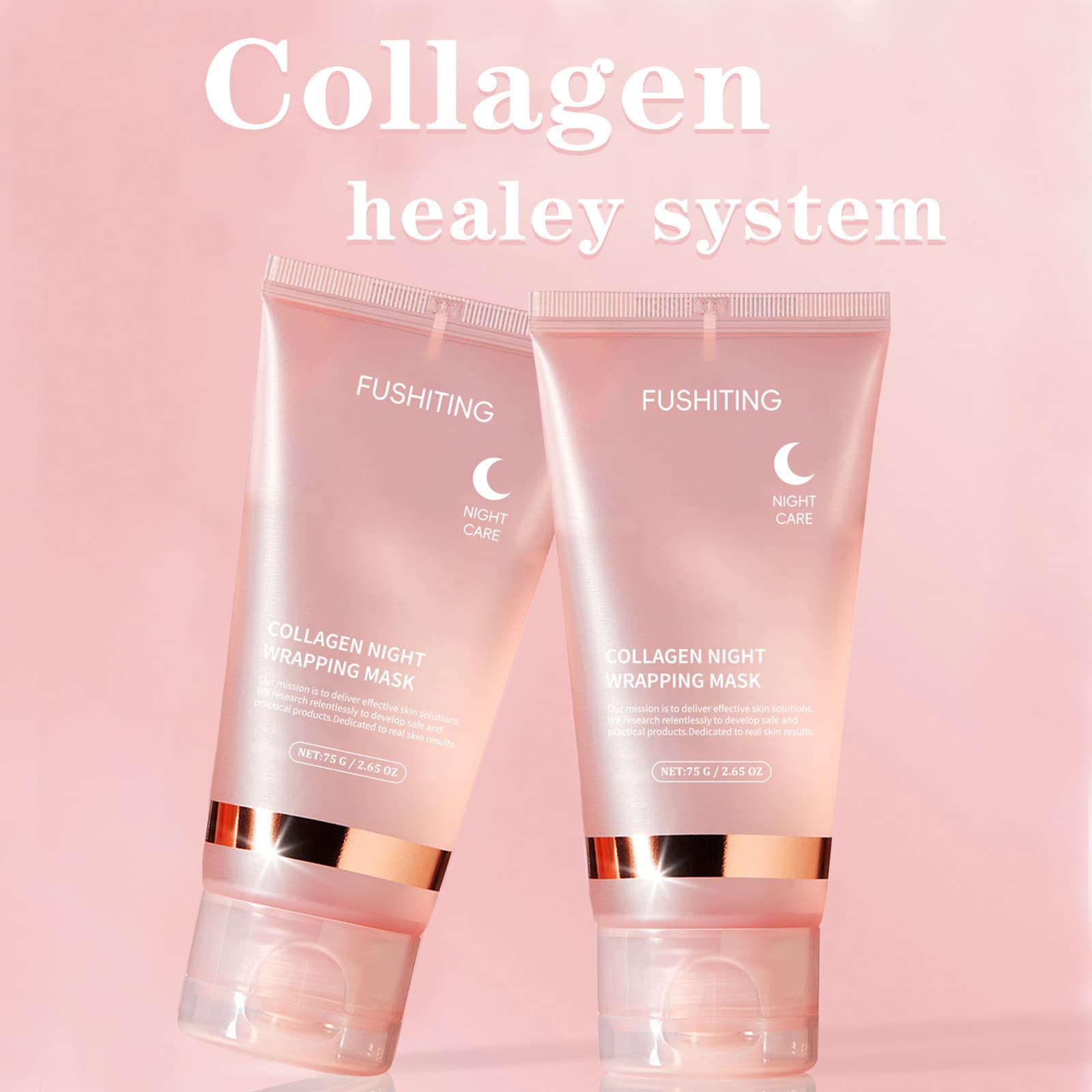 Cross-border hydrolyzed collagen peel-off mask Collagen Night repair hydrating mask in stock