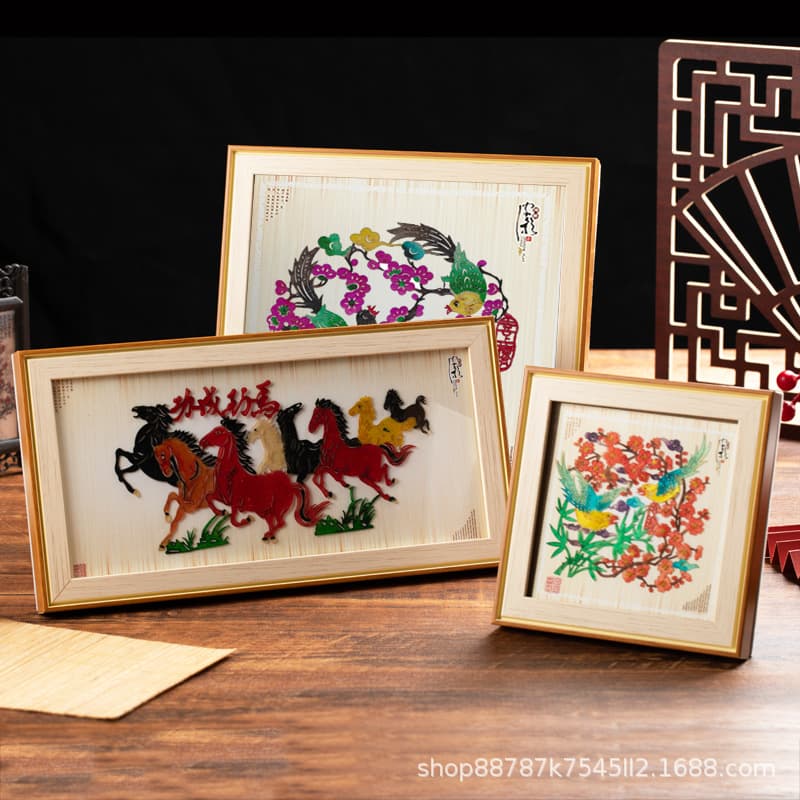 Xi'an Travel Craft Specialty Gift Shadow Puppet Ornament Photo Frame for Foreigners