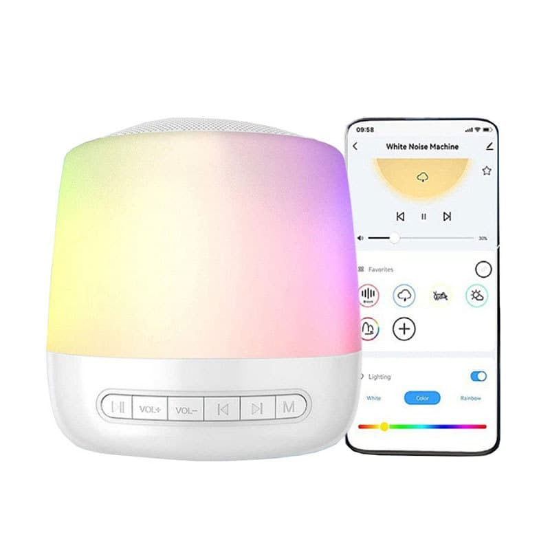 Smart Sleep Aid for Babies, Night Light Speaker, Portable White Noise Sleep Assistant for Home Use
