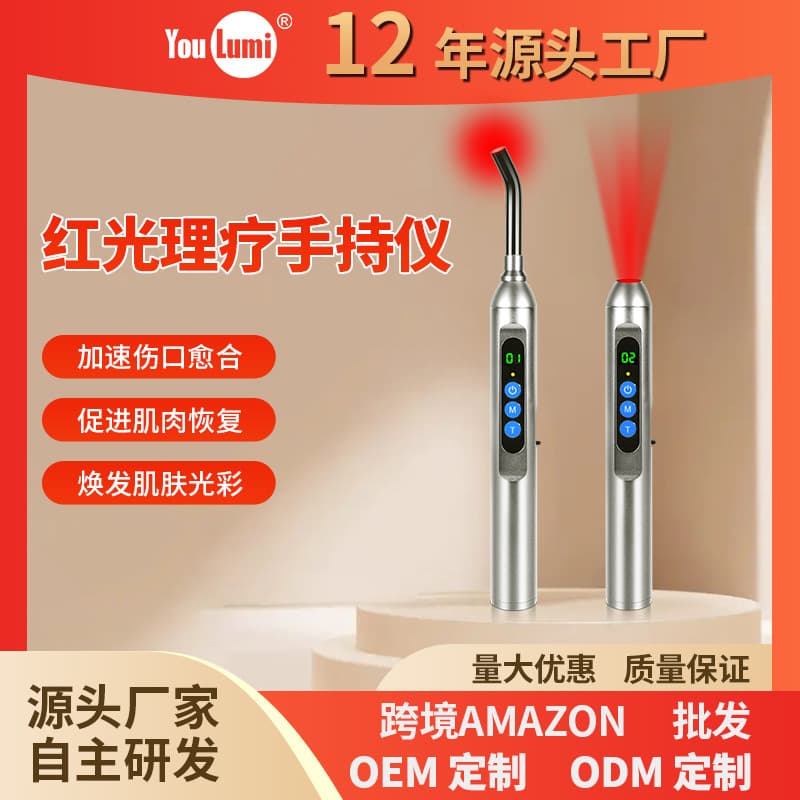 New Led Red Light Physiotherapy Flashlight to Treat Oral Cavity, Satchel Infrared Lamp, Nose and Ear Canal Physiotherapy Instrument