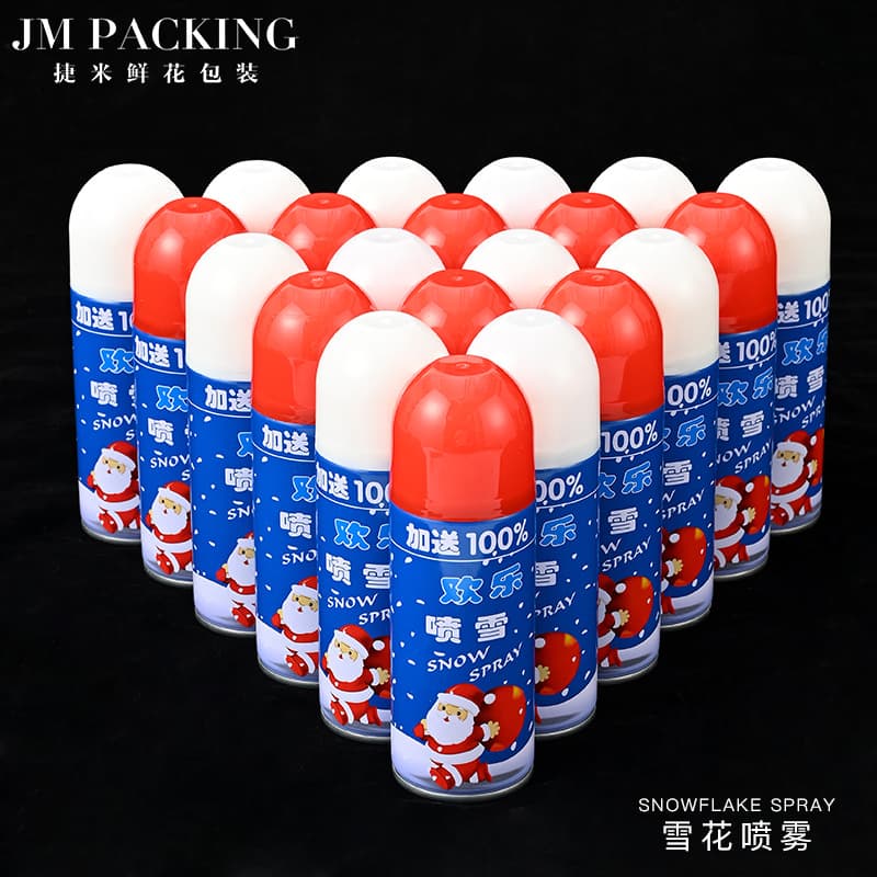 Christmas decoration materials, florist supplies, Christmas tree decorations, artificial snow spray, snow spray cans
