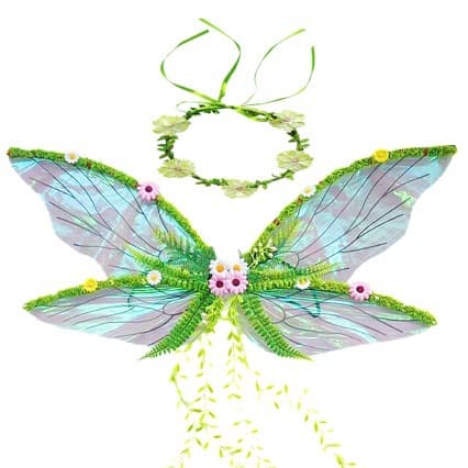 Butterfly wings, flowers, cicada wings, Halloween party COS elf angel costume dance performance props