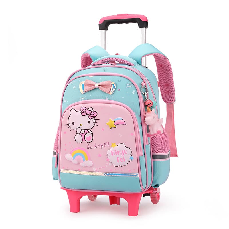 Cross-border wholesale new children's backpack for girls aged 5-8, cute backpack for elementary school students in grades 1-2, trolley backpack