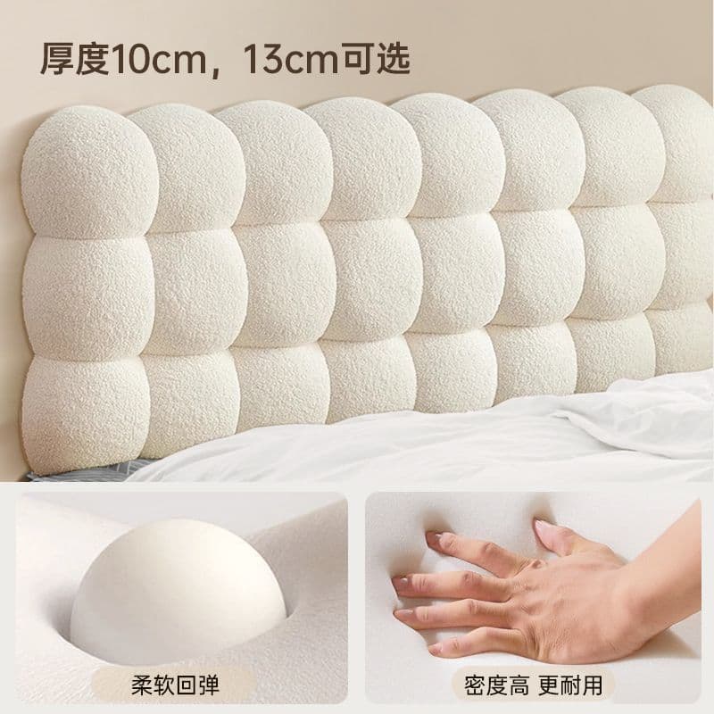 Bedside backrest Teddy velvet snowball home cushion bedroom cream thickened tatami new soft bag cushion free shipping