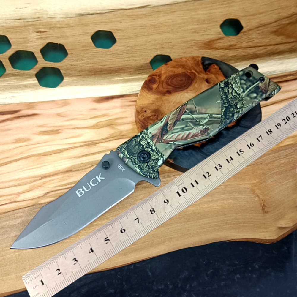 Drop shipping manufacturer supply camouflage outdoor knife stainless steel folding knife sharp hunting adventure knife