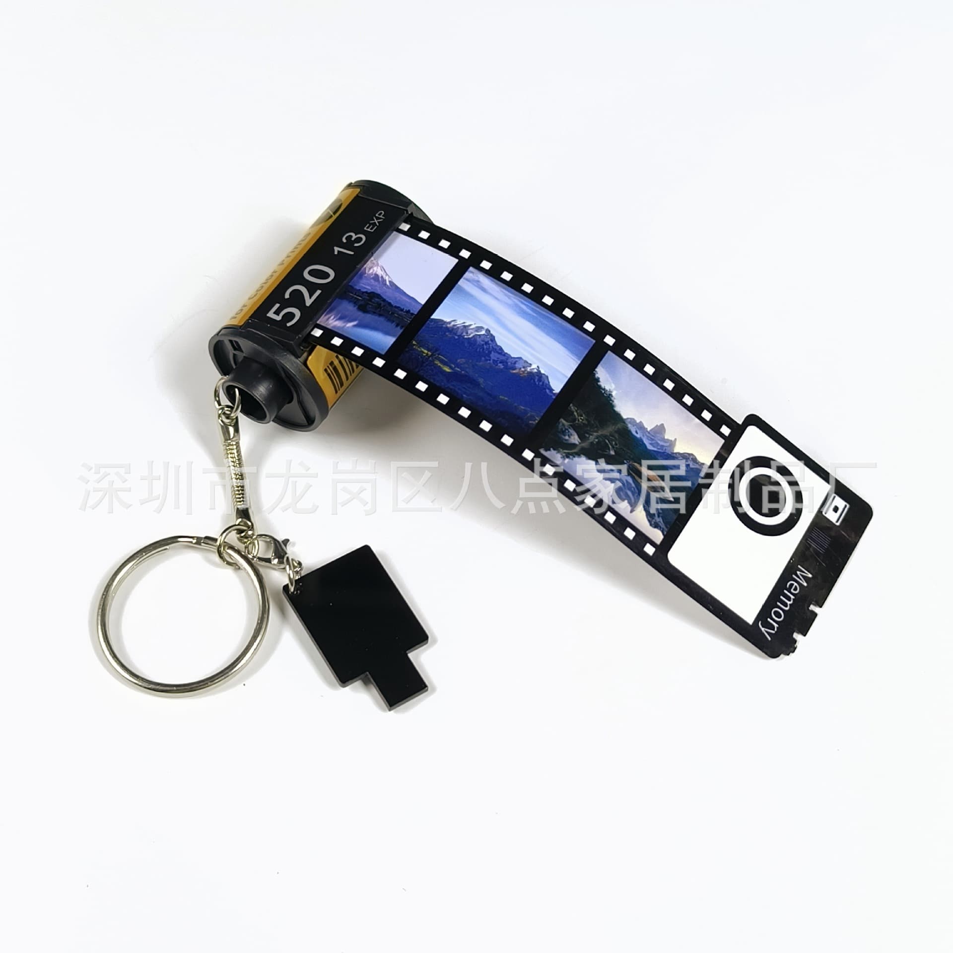 Blank sublimation film keychain, heat transfer film, personalized camera film spool gifts from source factory