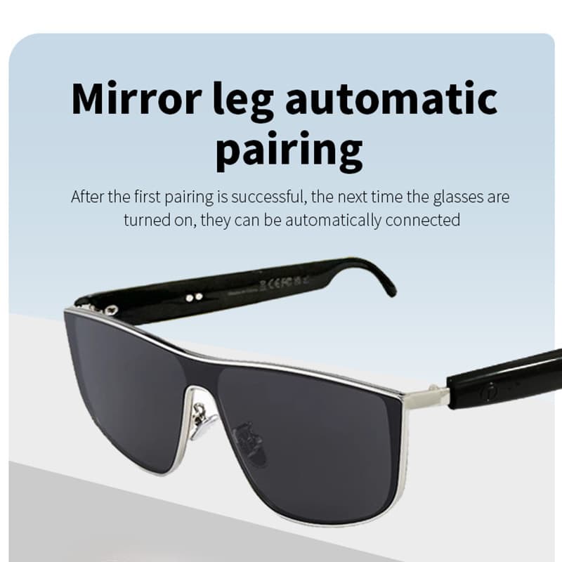 Factory Direct Cross-border Smart Bluetooth Glasses GS15 for Music, Calls, Driving, UV Protection, and Polarized Lenses