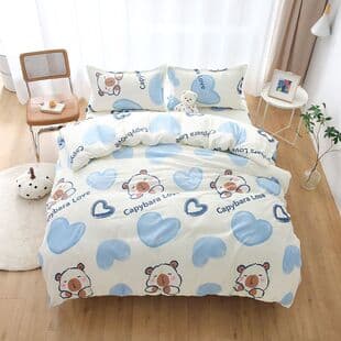 Skin-Friendly Single Duvet Cover 1.5 Bed Single Student Dormitory 180x200x230cm Double Duvet Cover Children 1.1m