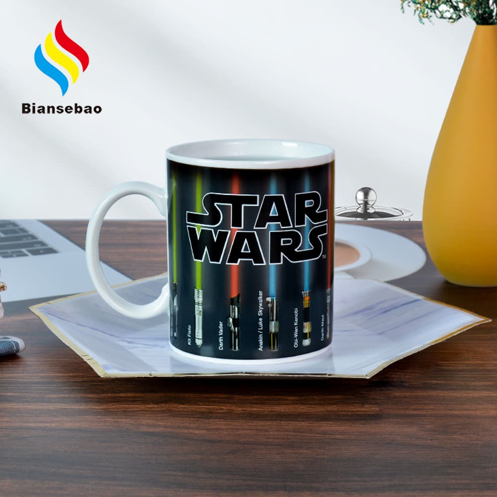 Trendy Color-Changing Ceramic Mug 11oz Heat-Sensitive Reactive Mug Custom Logo Ceramic Mug Manufacturer