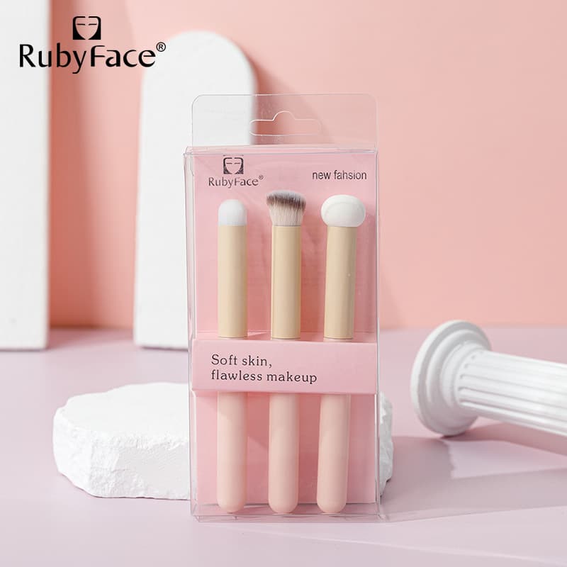 RUBYFACE Makeup Brush Set in Stock, Facial Cleansing Brush, Portable Professional Makeup Tools for Cross-Border Ecommerce