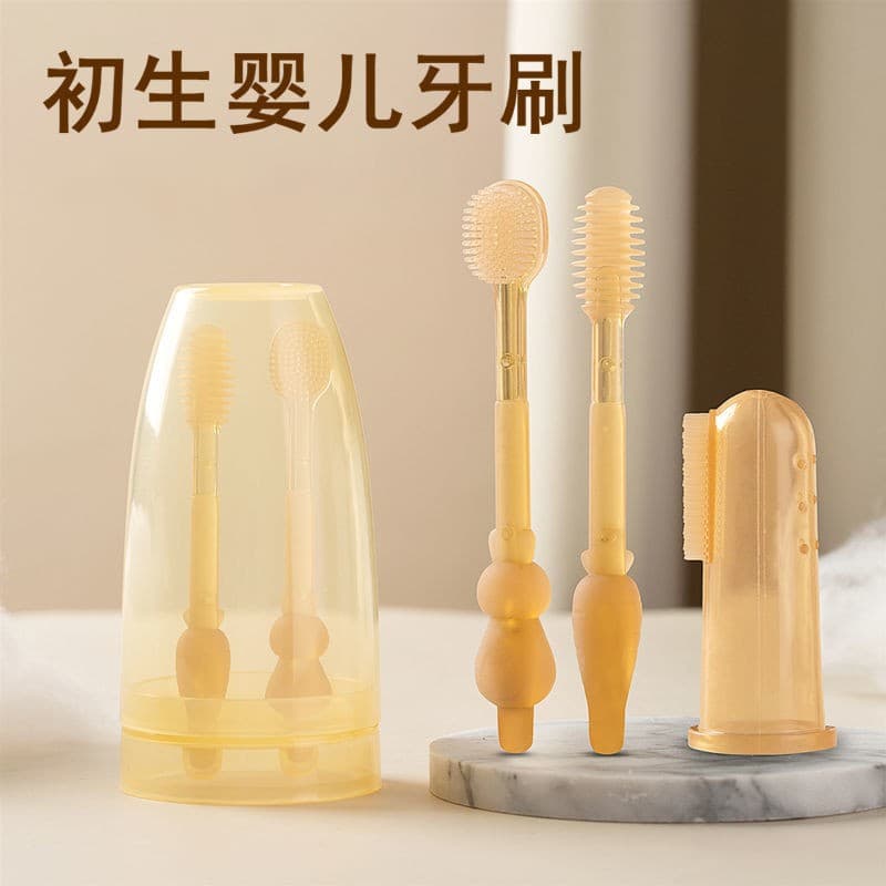 Silicone Baby Teeth Tongue Cleaner For Newborns Infants Up To 6 Months Old Oral Care Tool