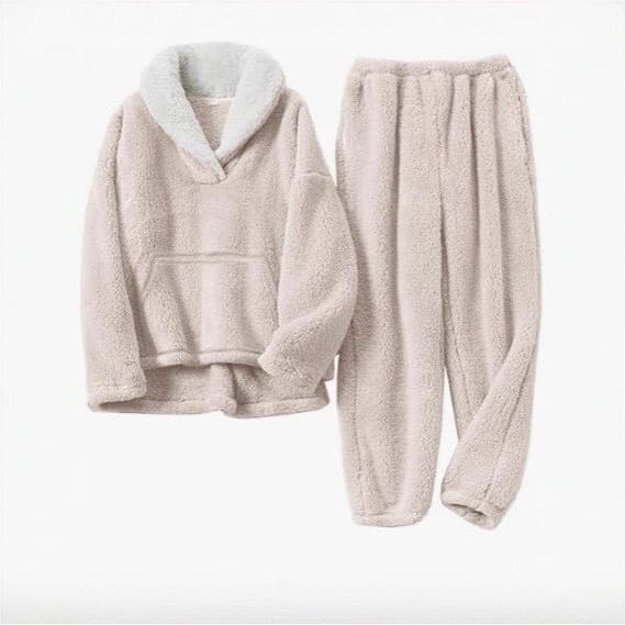 2025 Winter New Kangaroo Pocket Pajamas Women Plus Size Loungewear Set Amazon Christmas Bestseller