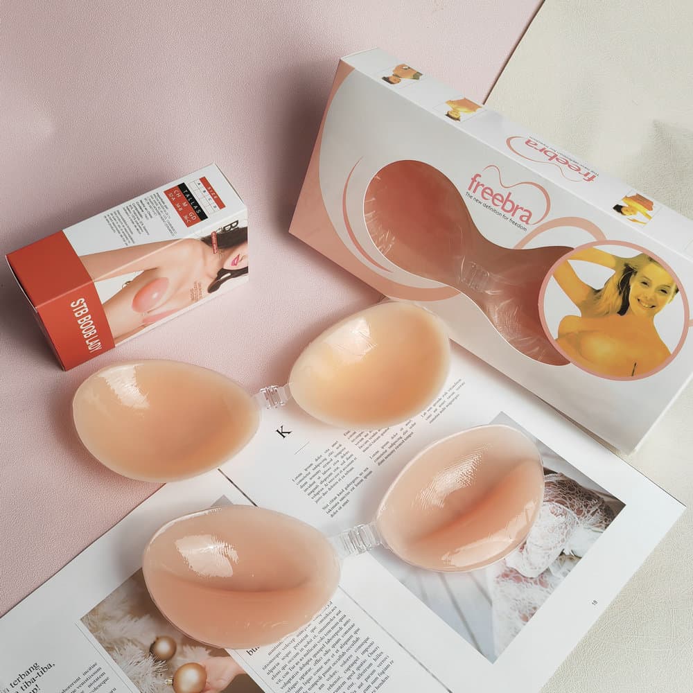 Factory Price Wholesale Silicone Bra Invisible Bra Lingerie 2x 4x 3D Foam Lightweight Nipple Cover Invisible