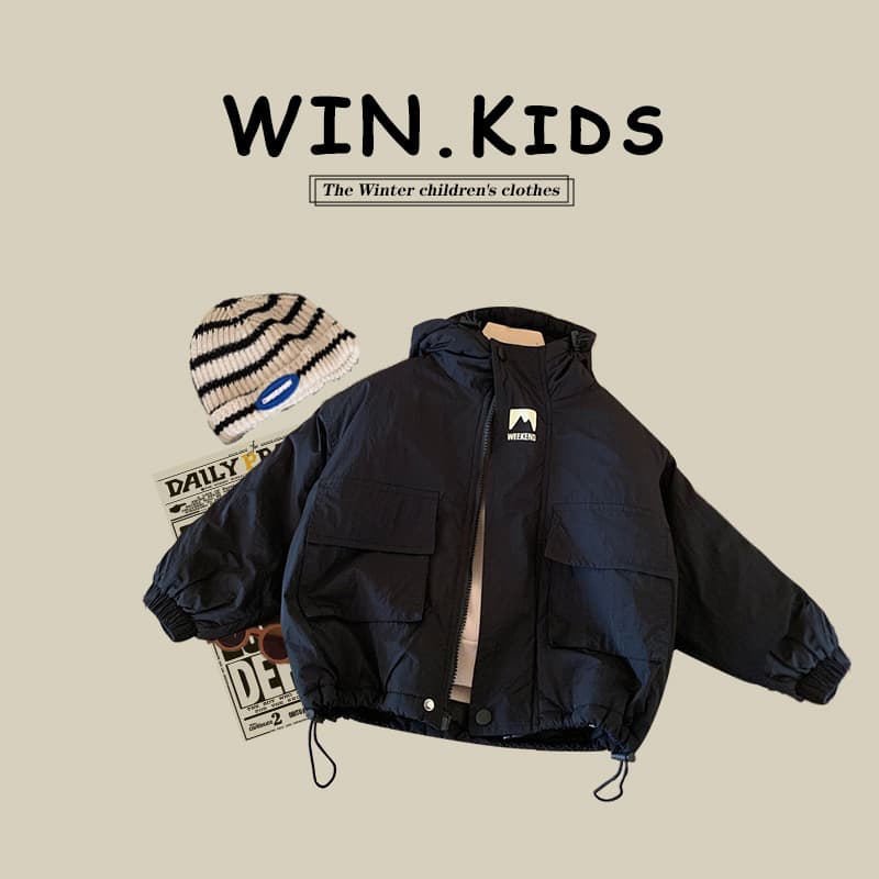 Kids Autumn Winter Padded Jacket 2026 New Korean Style Boys Hooded Windbreaker Coat Baby Fleece-Lined Outerwear
