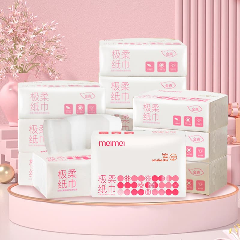 Wholesale White Napkins in a Box, Affordable Factory-Made Thick Tissue Paper for Home Use