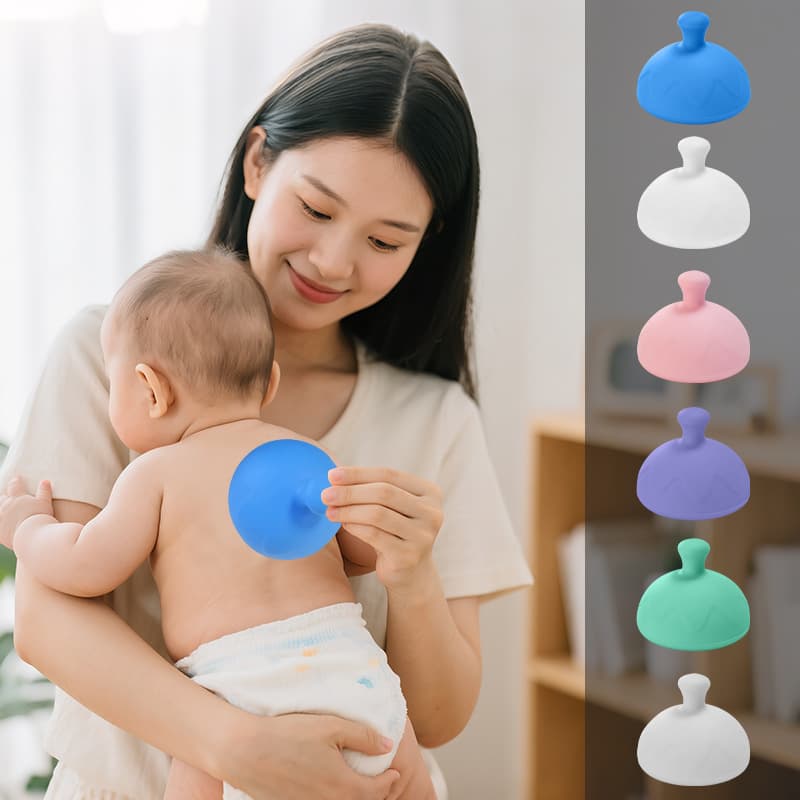 Silicone baby burping artifact food-grade silicone children's auxiliary back patting device to soothe and prevent flatulence silicone phlegm slapping device
