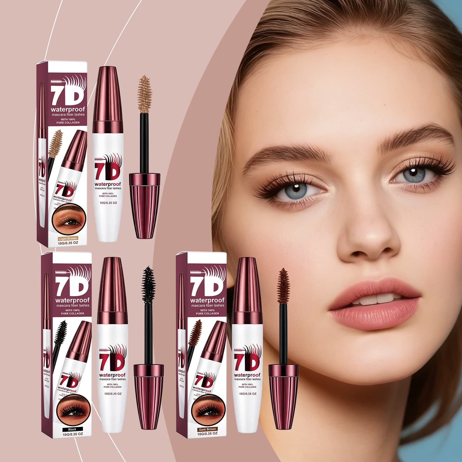 In Stock Voluminous Curling Mascara Series Multiple Shades Smooth Application Thickening Daily Natural Eye Lashes