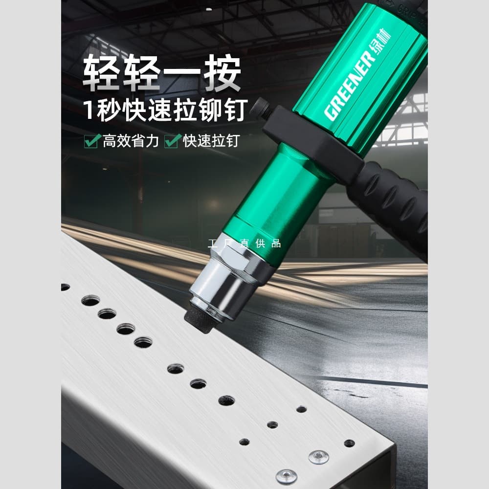 Green Forest Electric Riveting Gun Rivet Gun Press Riveting Machine Automatic Converter Head Blind Rivet Ram Gun Miracle Pull Rivet Gun