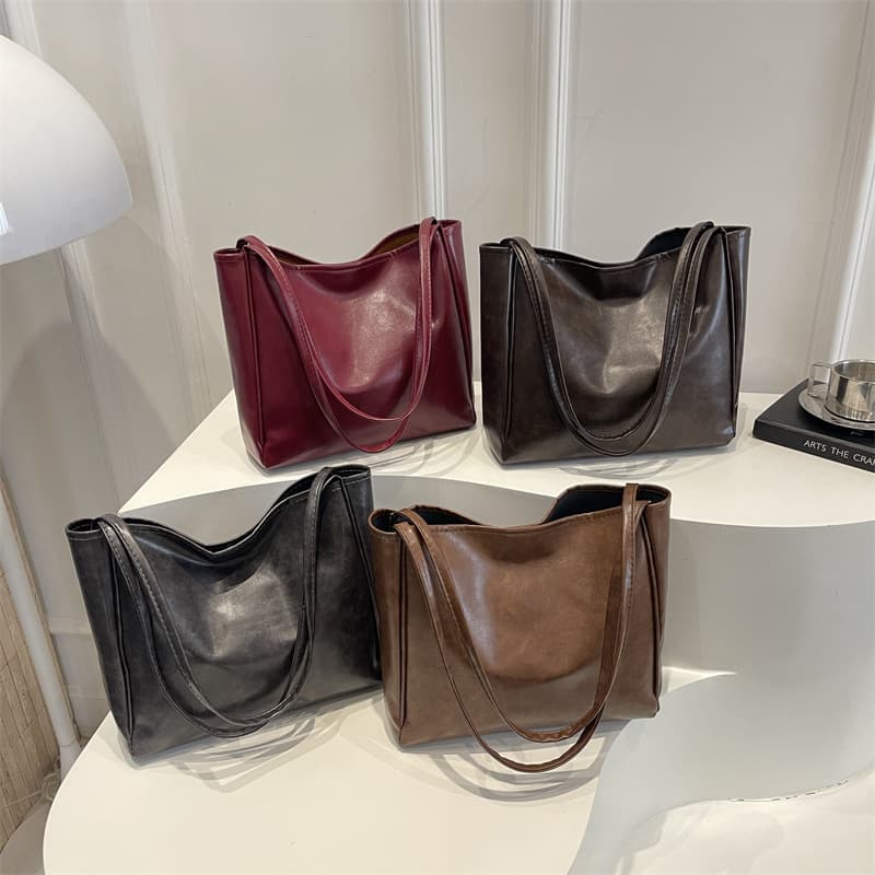 Casual Large Bag 2026 New Trend Fashion Simple Ins Women's Shoulder Bag Large Capacity Commuter Tote Bag