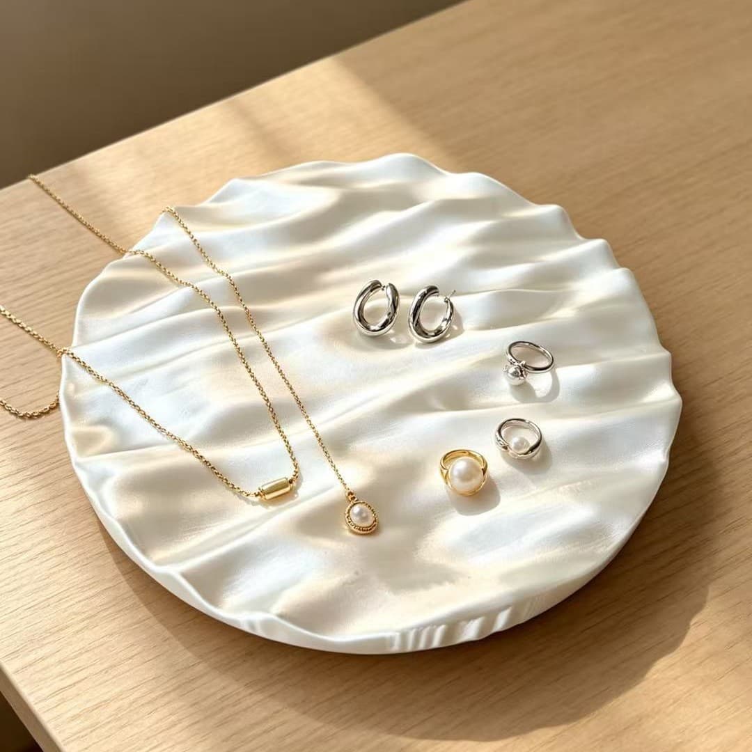 Amazon cross-border new 3D printed ripple jewelry tray Wavy Jewelry Tray jewelry tray