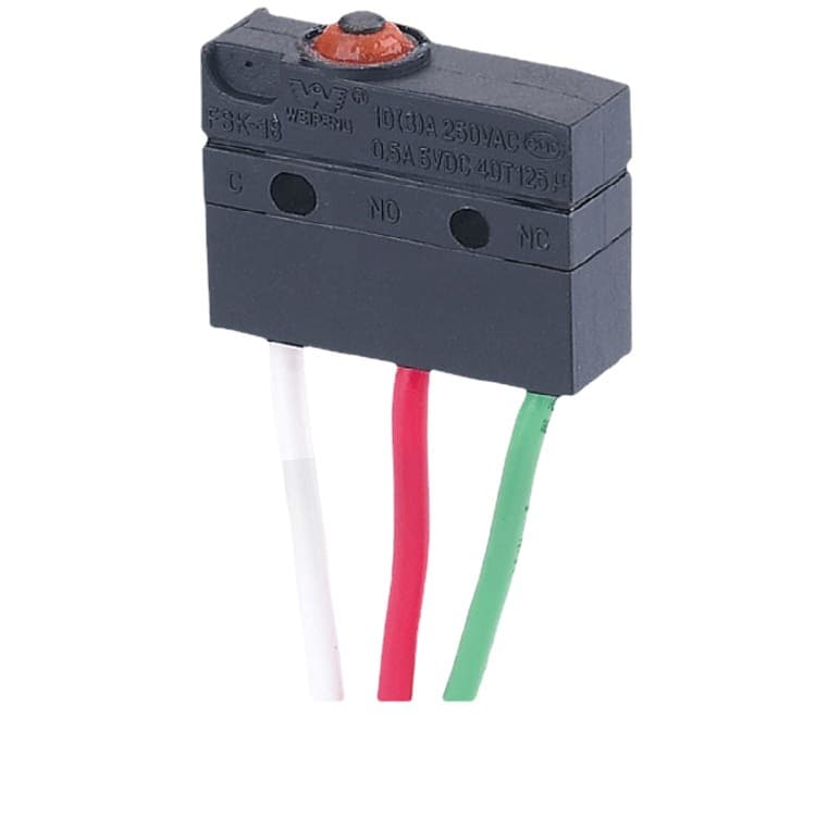 Manufacturer supply dustproof and waterproof sealed micro switch, IP67 micro switch with wire, waterproof micro switch