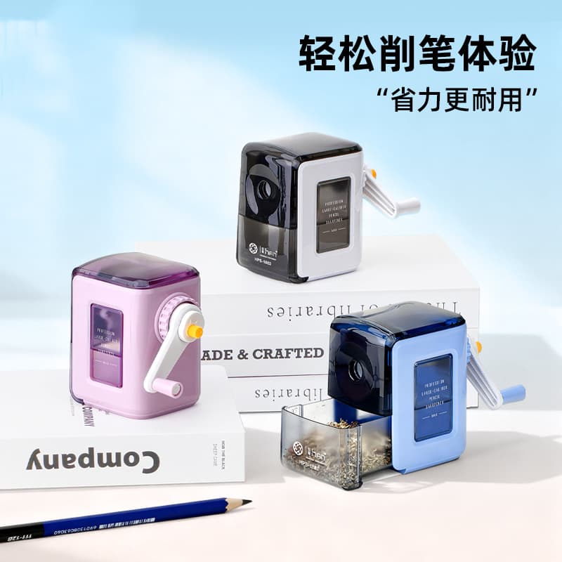 Auto Feed Pencil Sharpener Hand Crank Sharpener for Primary School Students Children Pencil Sharpener No Jamming Stationery