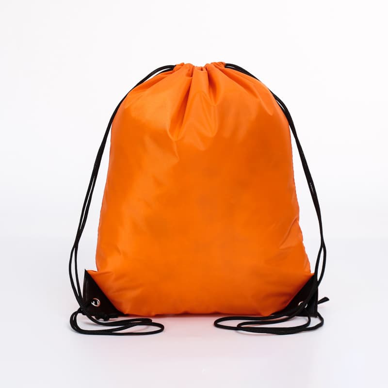 In Stock 210D Polyester Drawstring Bag Promotional Advertising Cinch Bag Marathon Event Bag Backpack Wholesale