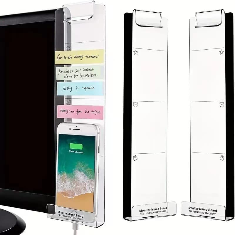 Cross-border Acrylic Computer Message Board, Screen Message Board, Office Monitor Side Note Memo Board