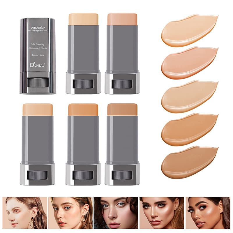 Cross-border OCHEAL Concealer Foundation Stick Concealer Cream Liquid Concealer for Spots Acne Scars Dark Circles Tattoos Foundation Liquid for Export