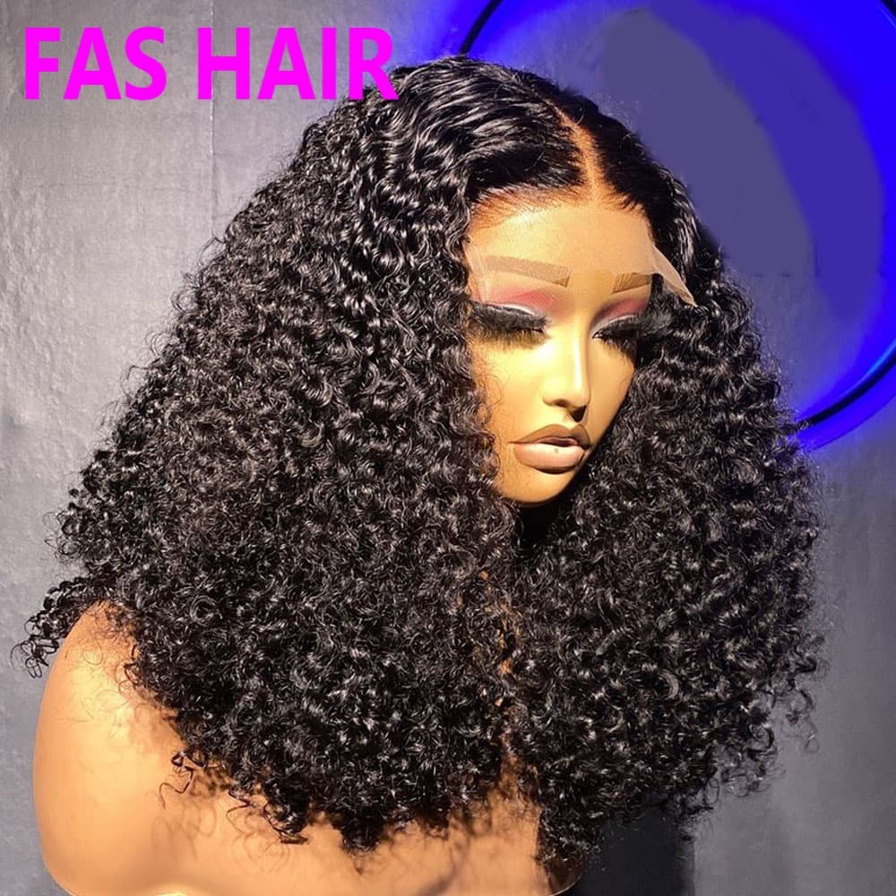 Human Hair Glueless 5x5 SDD Glueless Human Hair Wig Pixie Curly Wig