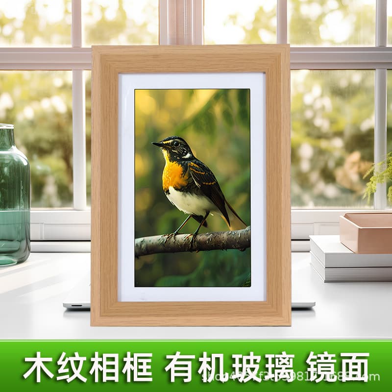 Factory wholesale wooden photo frame tabletop display creative wall hanging picture frame 5 inch 7 inch 8 inch wood frame
