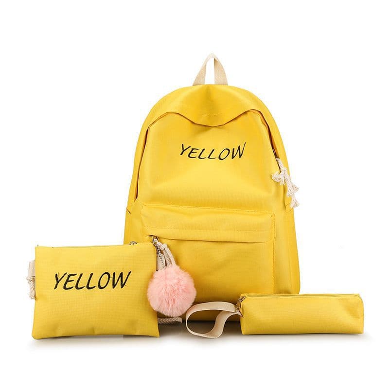 Backpack 3-Piece Set 2026 New Style Fashion School Bag for Primary and Secondary Students, Large Capacity Travel Bag for Men and Women