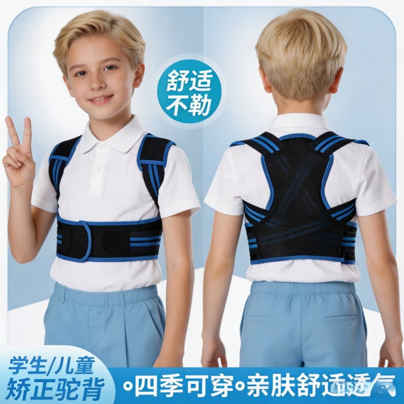 Children Hunchback Sitting Posture Corrector, Teenager Student Back Correction Adjustable Spine Support Belt, Posture Corrector