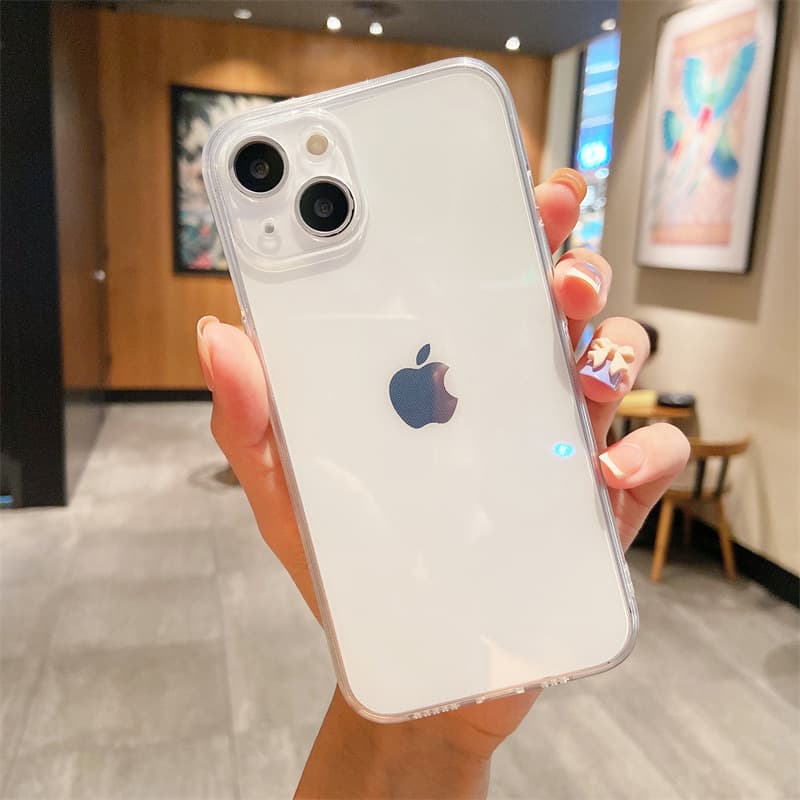 Transparent TPU Phone Case for Apple 18PROMAX/11/12/13/14/15/16PRO/17 Wholesale