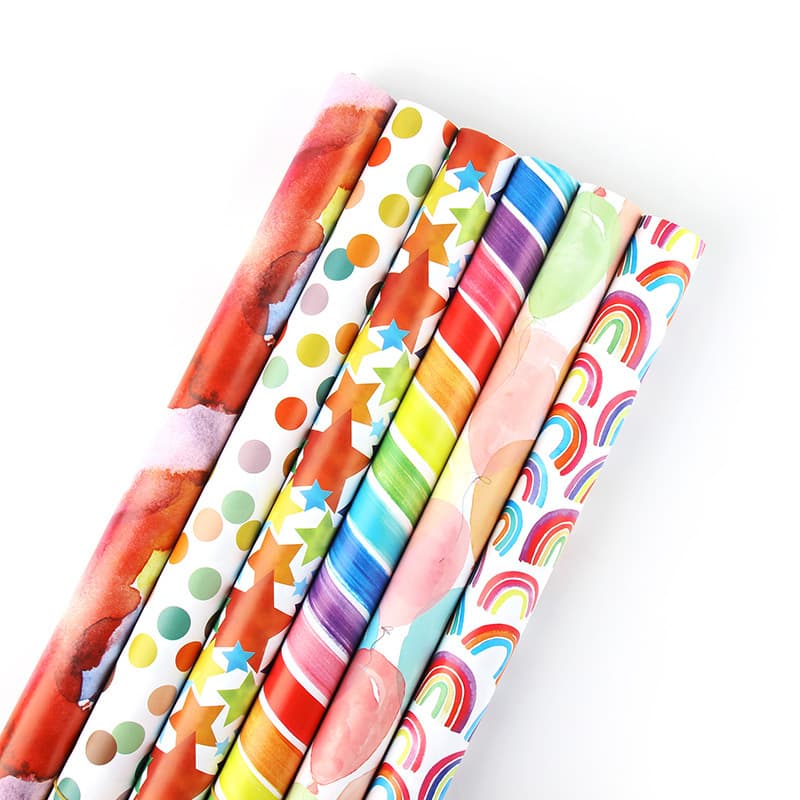 Small fresh wrapping paper birthday gift box Valentine's Day bouquet hand-wrapped book cover gift paper material wrapping paper