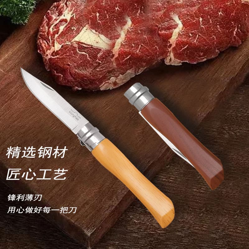 Outdoor Knife High Hardness Stainless Steel Camping Pocket Folding Knife Home Peeling Fruit Knife Kitchen Knife Wholesale